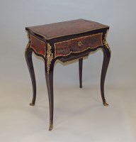 Lot 245 - A 19th century French boulle and ebonised...