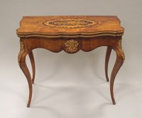 Lot 248 - A walnut and marquetry Louis XV style...