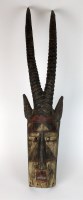 Lot 8 - A large West African Dogon tribe antelope mask...