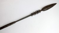 Lot 38 - A 19th century Congolese hunting spear with...
