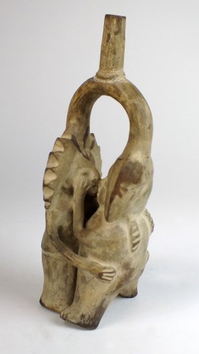 Lot 43 - A Peruvian pre-Columbian style terracotta...