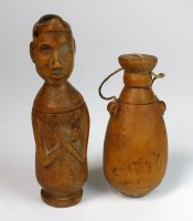 Lot 50 - Two East Timor (Timorese) wooden lime...