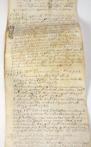 Lot 67 - A manuscript Chronicle of local and national...