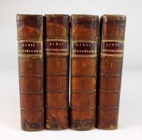 Lot 78 - LIVY, 4 vols, 12mo, 1751, Latin text,...