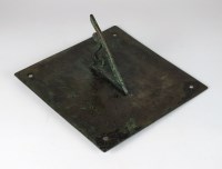 Lot 125 - An 18th century 10 inch brass sun dial, dated...