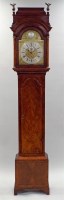 Lot 166 - An 18th century walnut eight day longcase...