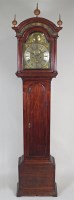 Lot 181 - A George III stained fruitwood eight day...