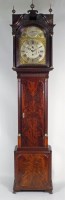 Lot 187 - A George III mahogany musical longcase clock,...