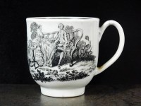 Lot 15 - A Worcester coffee cup, circa 1758,...