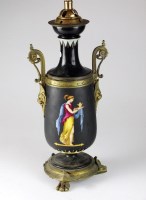 Lot 40 - An Etruscan-style black ground vase, 19th...