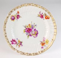 Lot 53 - A KPM Berlin 'Neuozier' porcelain dinner plate,...