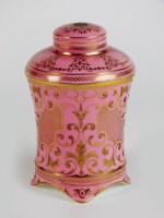 Lot 61 - A Coalport tea caddy, early 20th century, with...