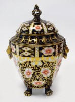 Lot 66 - A Royal Crown Derby Imari vase and cover with...