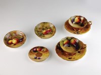 Lot 76 - Royal Worcester fruit-painted wares to include,...