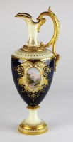 Lot 86 - A large Coalport porcelain ewer, early 20th...