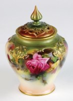 Lot 88 - A Royal Worcester 'Hadley Roses' pot pourri...