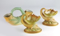 Lot 92 - A pair of Royal Worcester blush ivory sweet...