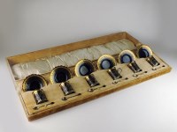 Lot 96 - A cased set of six Aynsley china coffee cups...