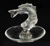 Lot 106 - A Lalique glass cendrier, post-war, the...