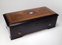 Lot 132 - A 19th century Swiss music box by Bremond,...
