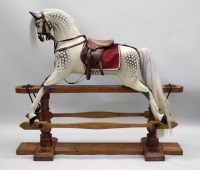 Lot 147 - An early 20th century dapple grey rocking...
