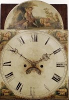 Lot 159 - A late George III oak crossbanded mahogany...