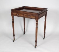 Lot 179 - A mid 19th century mahogany silver table, the...