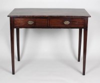 Lot 194 - A George IV mahogany ebony line strung two...