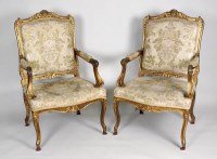 Lot 213 - A 19th century Louis XV style giltwood salon...