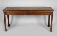 Lot 216 - A Victorian oak Gothic revival rectangular...