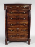 Lot 217 - An early 19th century mahogany veneered French...