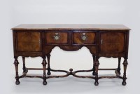Lot 226 - A 20th century walnut veneered and crossbanded...