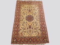 Lot 241 - An Isfahan rug, early/mid 20th century, ivory...