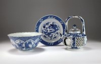 Lot 49 - A group of Chinese blue and white porcelain,...