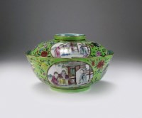 Lot 64 - A Chinese famille rose bowl and cover,...