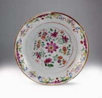 Lot 81 - A Chinese famille rose dish, 18th/19th century,...