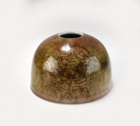 Lot 109 - A Chinese peach bloom glazed beehive water pot,...