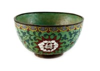 Lot 160 - A Chinese cloisonne bowl, 19th century, of...
