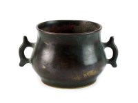 Lot 167 - A Chinese bronze censer, Xuande mark but later,...