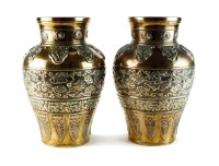 Lot 168 - A pair of Chinese bronze vases, 19th/20th...