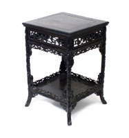 Lot 300 - A Chinese rosewood or hongmu occasional table,...