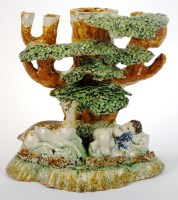 Lot 6 - A rare pearlware group, attributed to...
