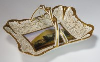 Lot 63 - A Chamberlain's Worcester basket, circa...