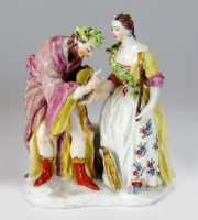 Lot 68 - A Bow porcelain model of The Fortune Teller by...
