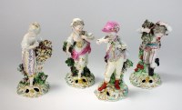 Lot 71 - A set of four Derby figures representing the...