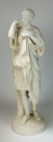 Lot 83 - A Victorian parian figure of Roman female,...