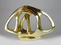 Lot 118 - An abstract cast brass sculpture by Sandra...