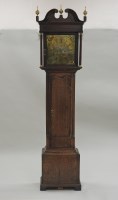 Lot 165 - A George III oak eight day longcase clock, the...