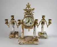 Lot 167 - A 19th century French Louis XVI style marble...