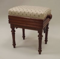 Lot 190 - A Victorian walnut rise and fall rectangular...